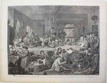 An election entertainment_Plate I - William Hogarth