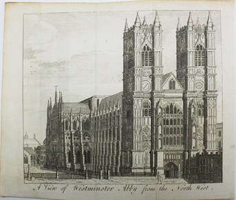 A view of Westminster Abby from the North West - Anonimo